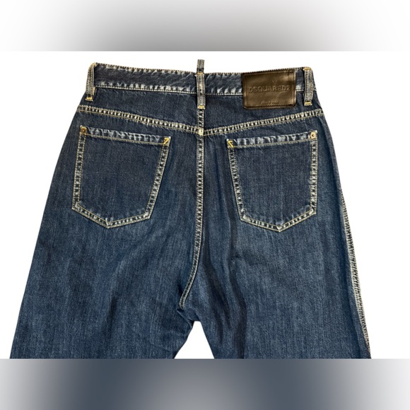 DSQUARED2 Cropped Denim Jeans Size 36 - Picture 5 of 10